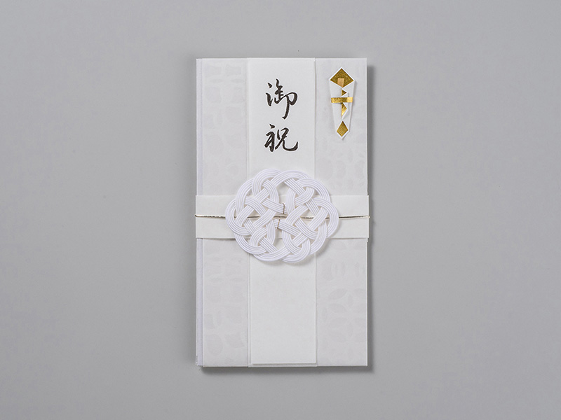家田紙工 気品あふれる美濃和紙の祝儀袋(白)