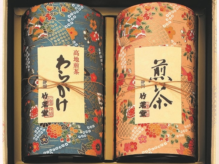 竹茗堂 銘茶詰合せ わらかけ天明、煎茶渓谷