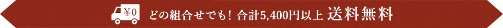 5,400円以上(税込)以上 送料無料