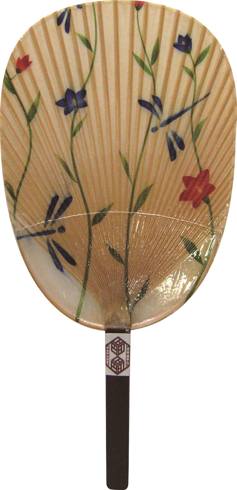 家田紙工 美濃手漉き和紙の水うちわ(両面雁皮紙 川トンボ)