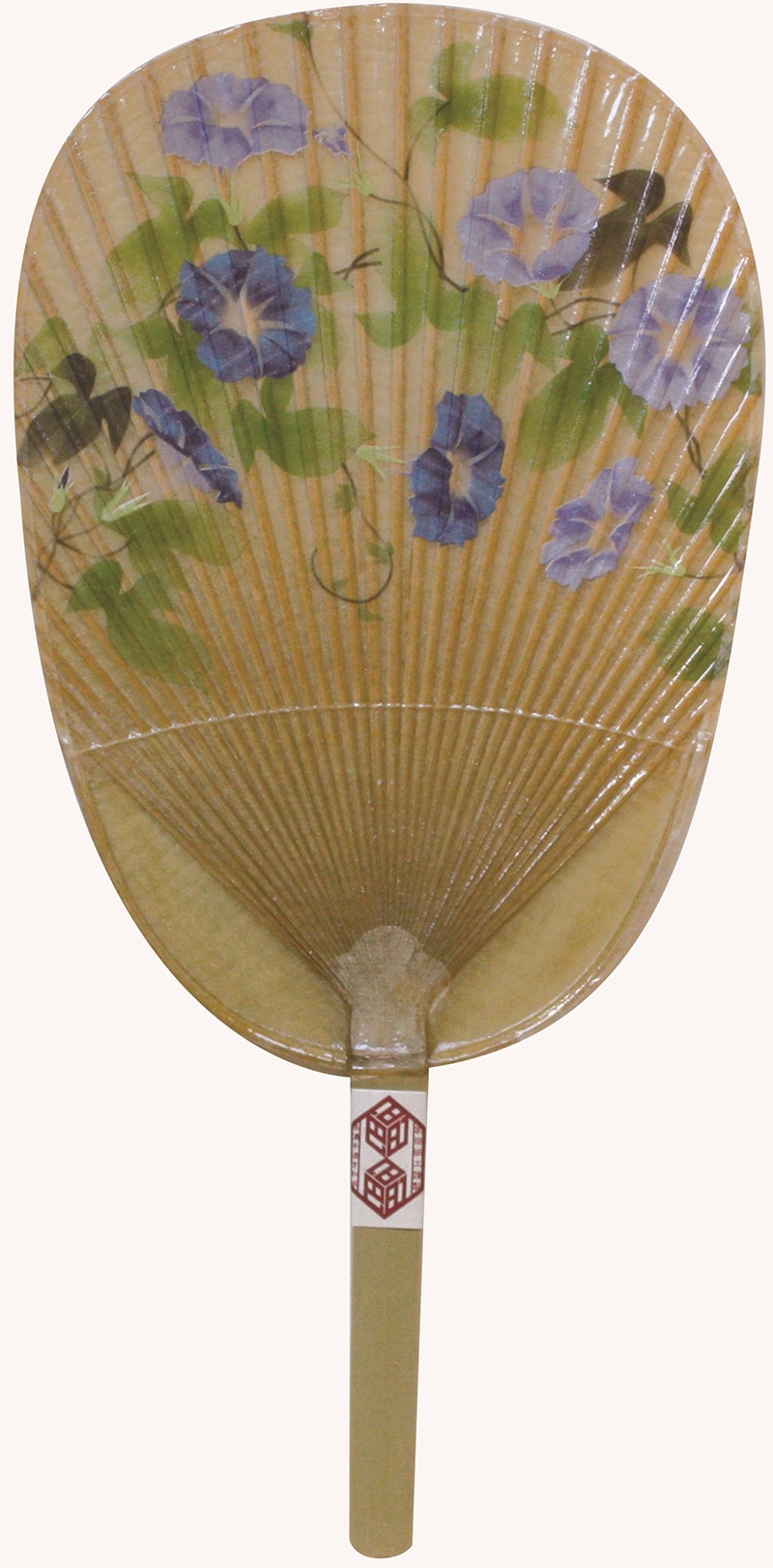 家田紙工 美濃手漉き和紙の水うちわ(雁皮+楮 朝顔)