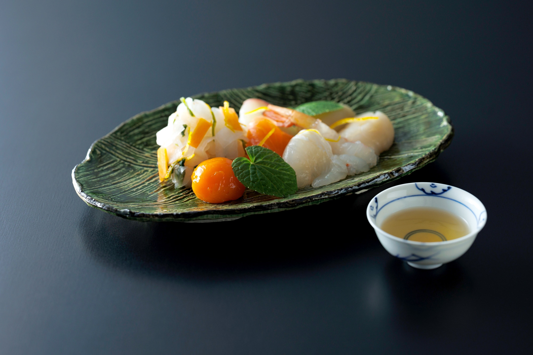 下鴨茶寮 料亭の昆布〆漁味(いさりみ)2人前