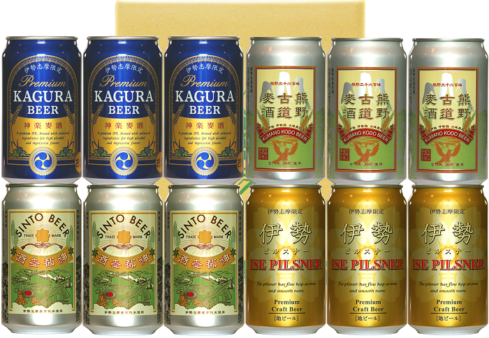 伊勢角屋麦酒　4種飲み比べ　12缶セット